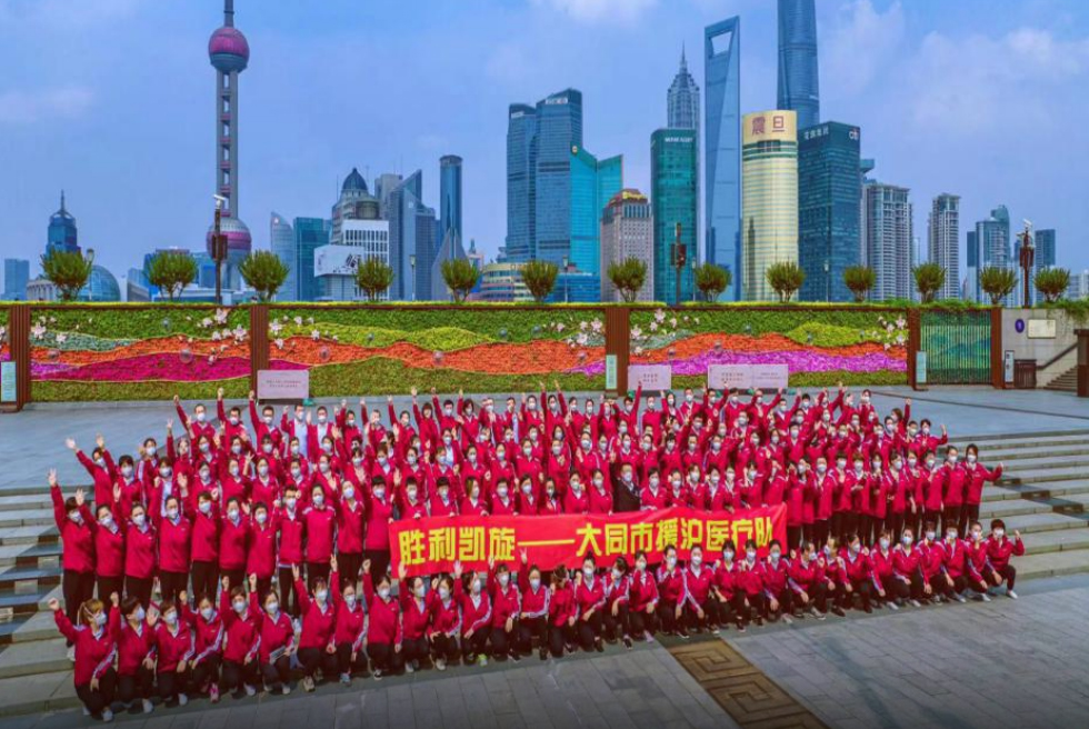 大同市援滬醫(yī)療隊員在上海抗疫1